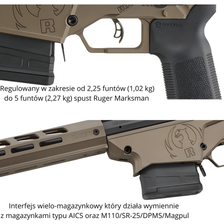 Karabin Ruger Precision Rifle 24'' 6,5 Creedmoor - Cerakote Bronze 18095